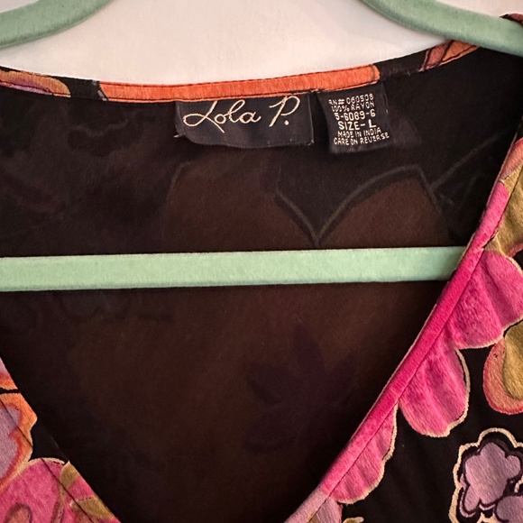 Lola P. Floral Maxi Dress - Picture 2 of 6